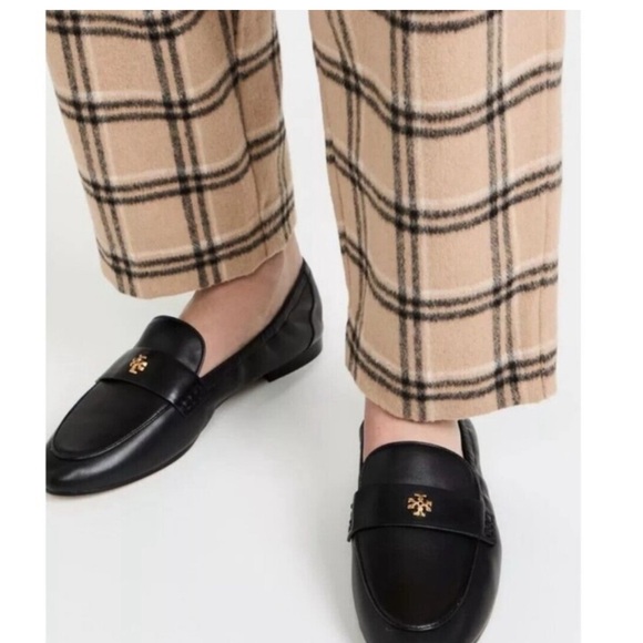 TORY BURCH Patent LeatherBallet Loafers Perfect Black size 8.5 NEW